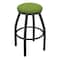 Holland Bar Stool Co 30" Swivel Bar Stool, Pewter Finish, Canter Green Seat X802 - alternate 1